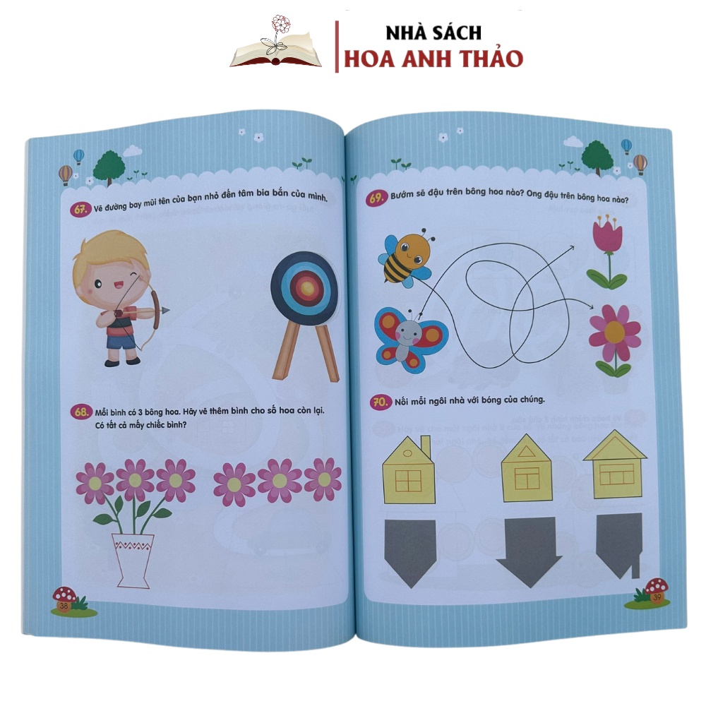 Sách - Trò Chơi Toán Học Rèn Luyện Tư Duy 3 - 6 Tuổi ( Bộ 2 Quyển )