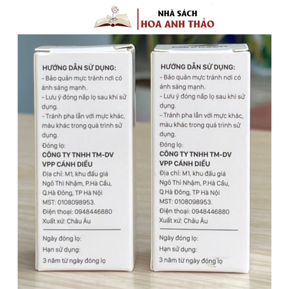 Mực Viết Máy Cánh Diều 18ml - Nhanh Khô - Không Lắng Cặn