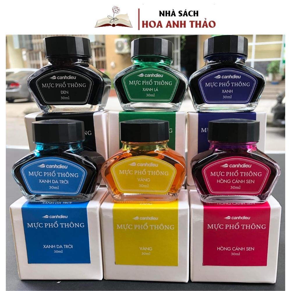 Mực Viết Máy Loại Phổ Thông Cánh Diều 30ml - Nhanh Khô - Không Lắng Cặn.