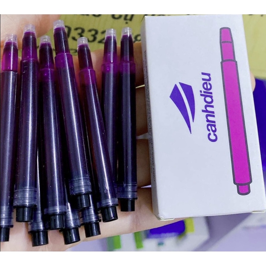 Hộp 10 Ống Mực Nhanh Khô Và Phổ Thông Cánh Diều 1,1ml ( Loại 2 Đầu Cắm )