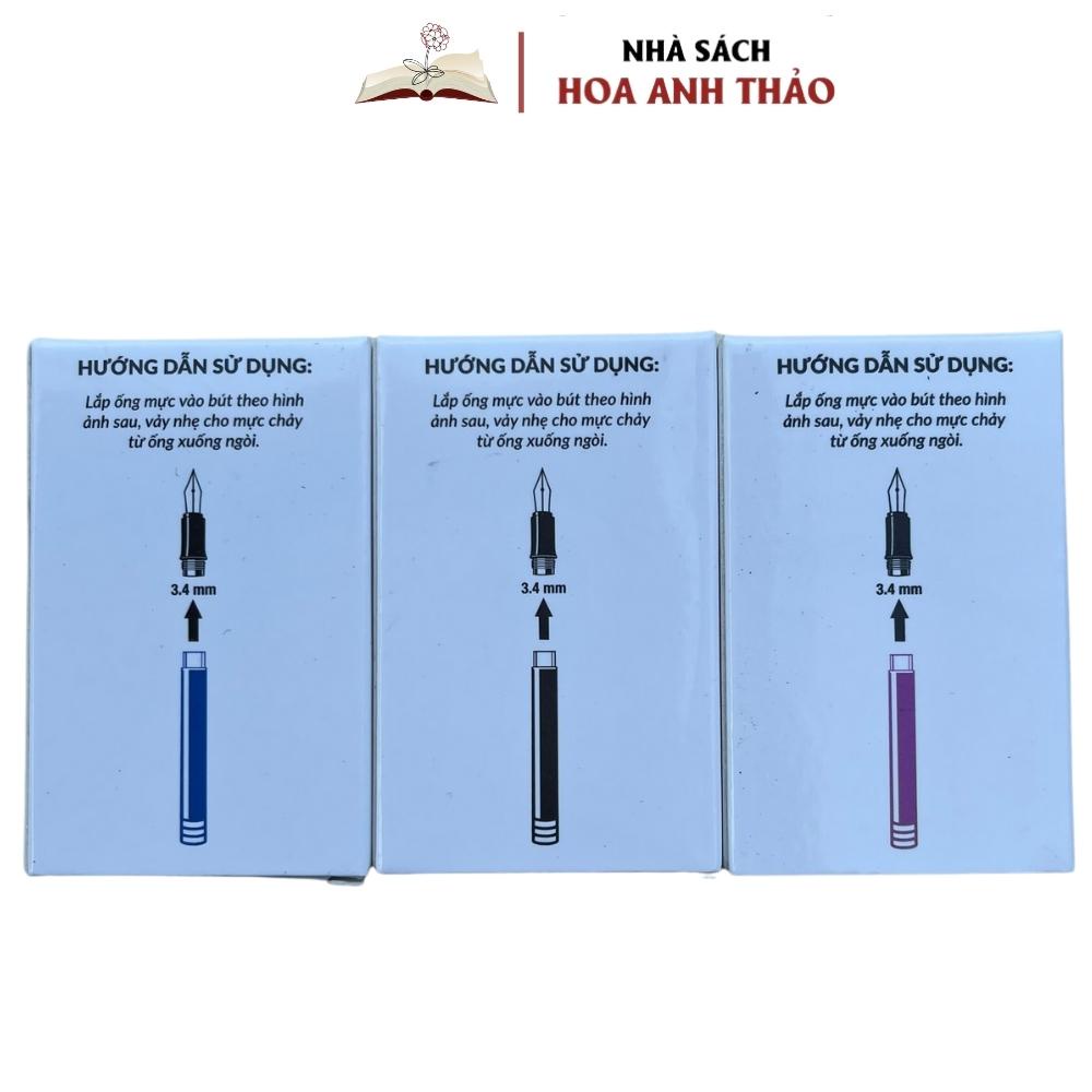 Hộp 10 Ống Mực Nhanh Khô Và Phổ Thông Cánh Diều 1,3ml (Loại 1 Đầu Cắm)
