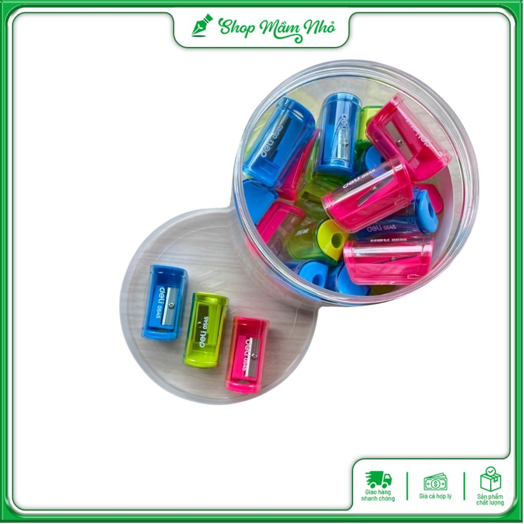 combo 3 Gọt Chì Deli 0545 Có Ngăn Đựng Phôi