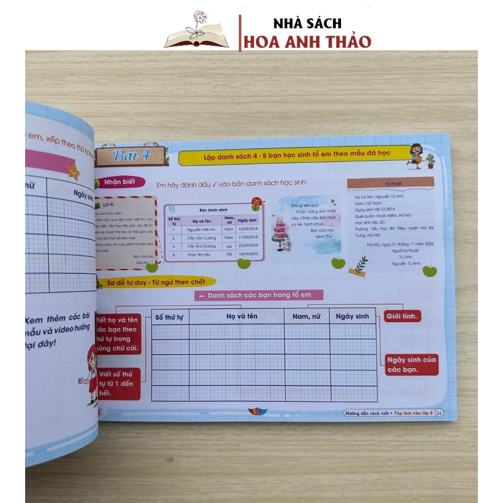 Sách - Hướng Dẫn Cách Viết Tập Làm Văn Lớp 2 - Cánh Diều (Cả Năm)