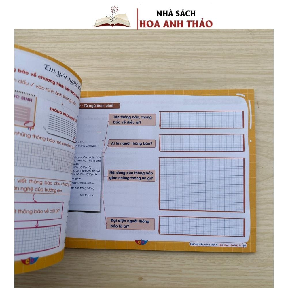Sách - Hướng dẫn cách viết TẬP LÀM VĂN Lớp 3 - Cánh Diều - Cả năm (1 cuốn)