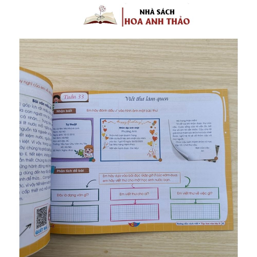 Sách - Hướng dẫn cách viết TẬP LÀM VĂN Lớp 3 - Cánh Diều - Cả năm (1 cuốn)