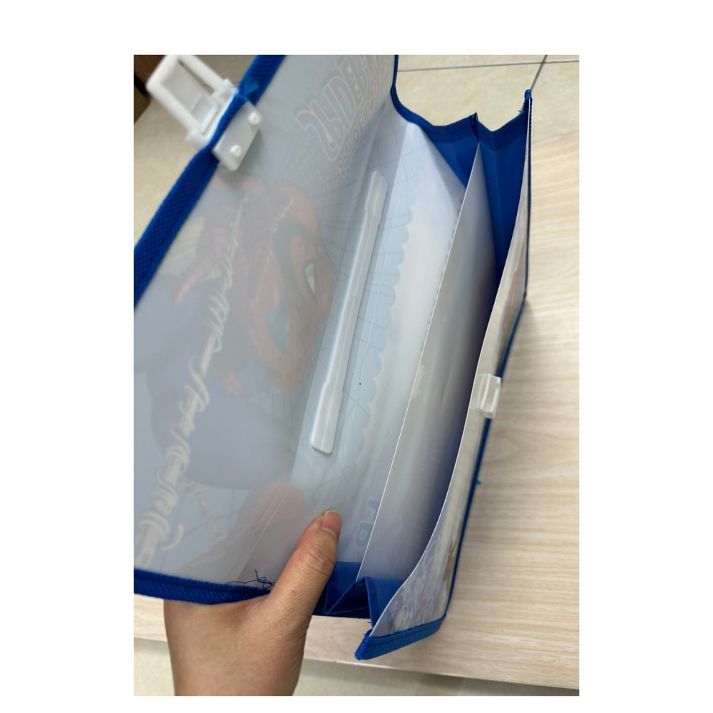 cặp nhựa học thêm 2 ngăn cho bé trai và bé trai ( Tặng Kèm Thước )