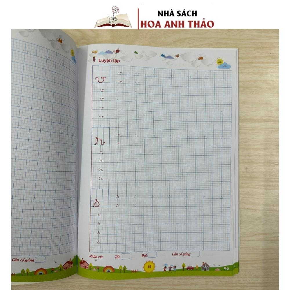 Sách Luyện viết chữ thường, chữ hoa cỡ nhỏ, theo nhóm