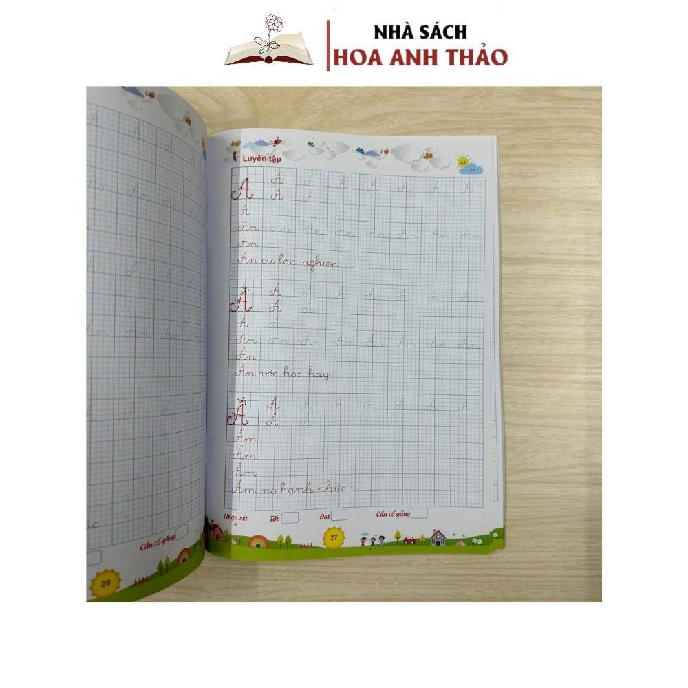 Sách Luyện viết chữ thường, chữ hoa cỡ nhỏ, theo nhóm