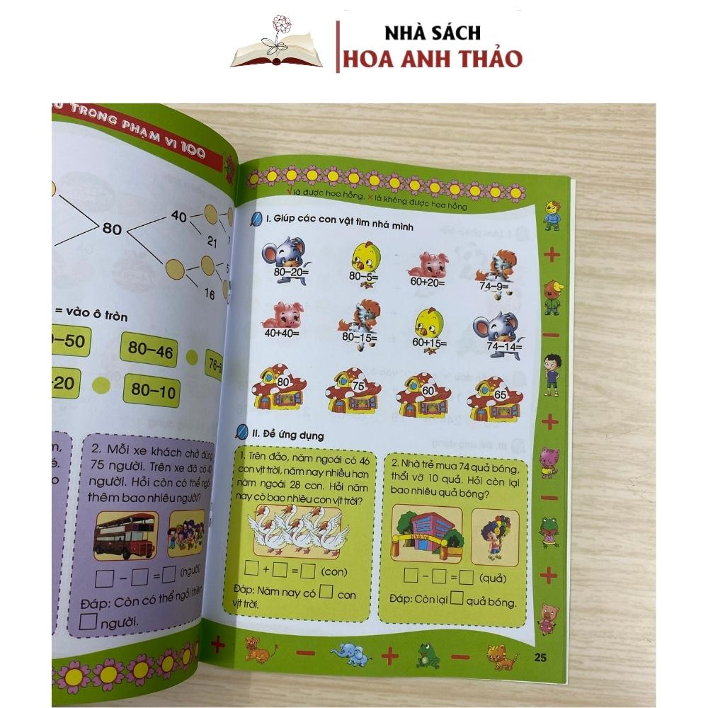 Sách - Bé Học Toán Cộng Trừ Trong Phạm Vi 10 - 50 - 100