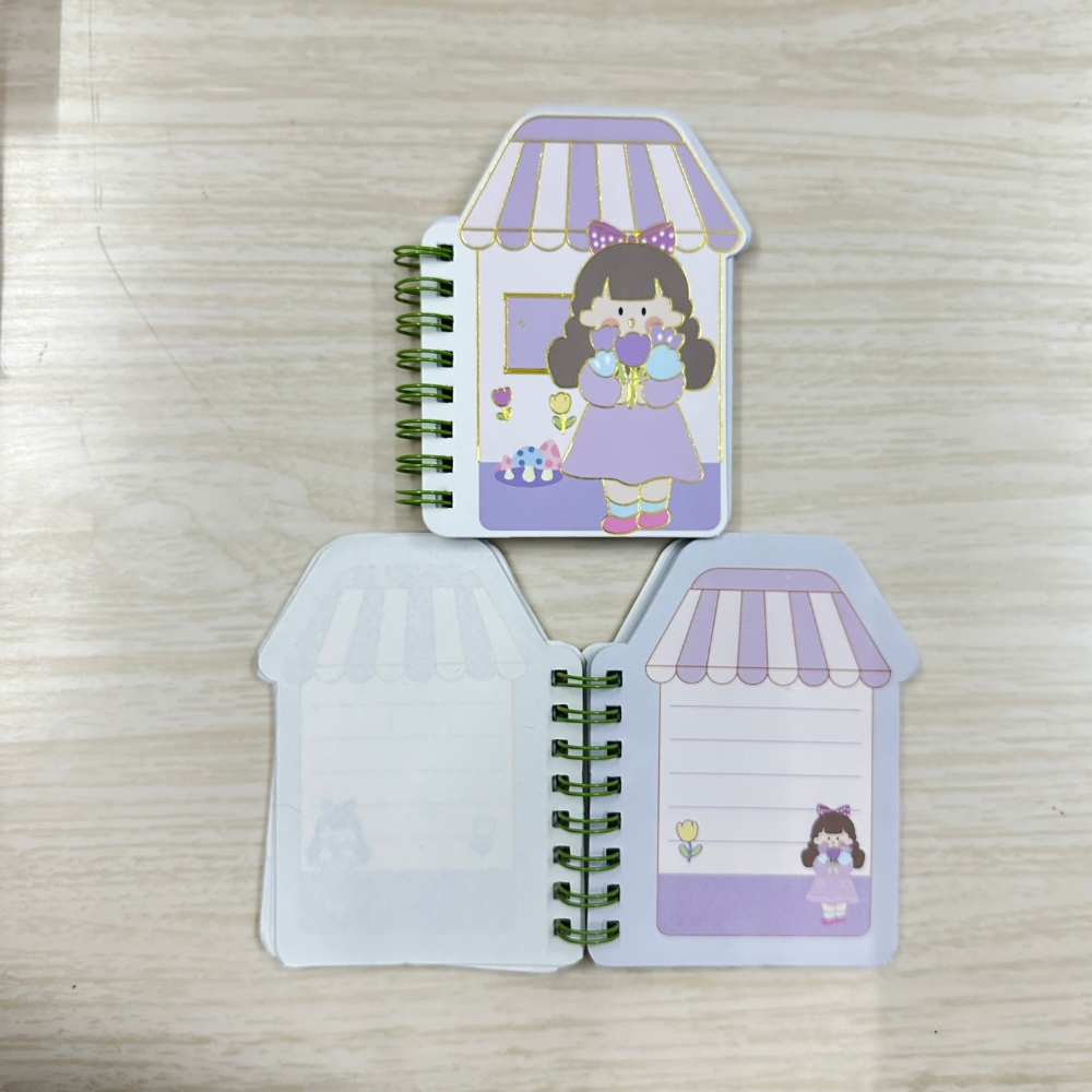 Sổ tay mini nhiều hình cute sổ lò xo A7