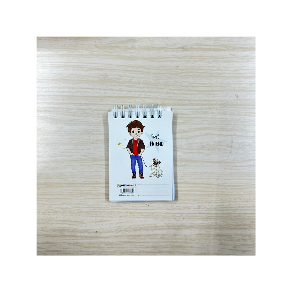 Sổ tay mini nhiều hình cute sổ lò xo A7