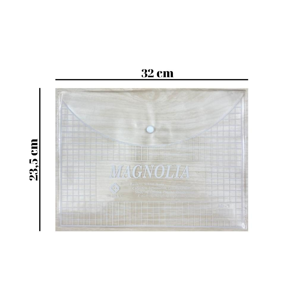 Bìa đựng tài liệu văn phòng phẩm A4-F4 my clear bag trong suốt