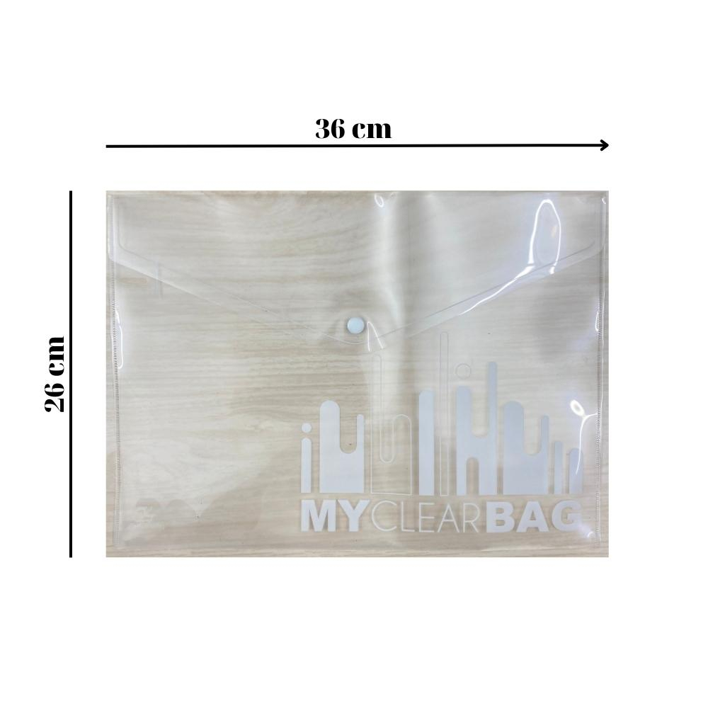 Bìa đựng tài liệu văn phòng phẩm A4-F4 my clear bag trong suốt