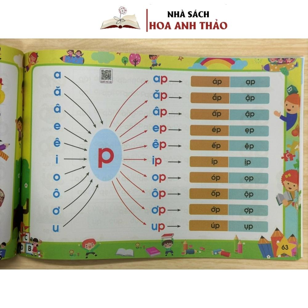 Sách - Tập đánh vần tiếng việt phiên bản mới 2023  cách ghép vần