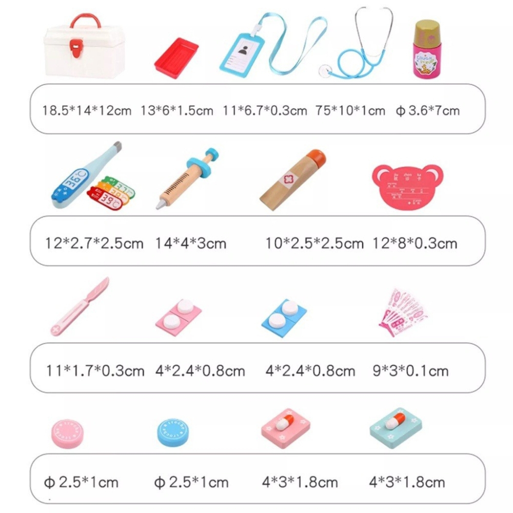 Bộ đồ chơi bé tập làm bác sĩ nha khoa bằng gỗ
