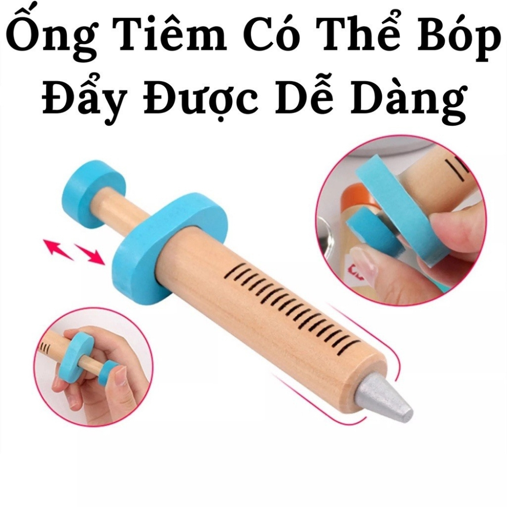 Bộ đồ chơi bé tập làm bác sĩ nha khoa bằng gỗ