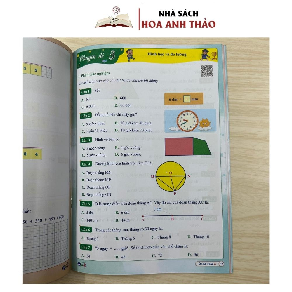 Bài Tập Ôn Hè Toán và Tiếng Việt 3