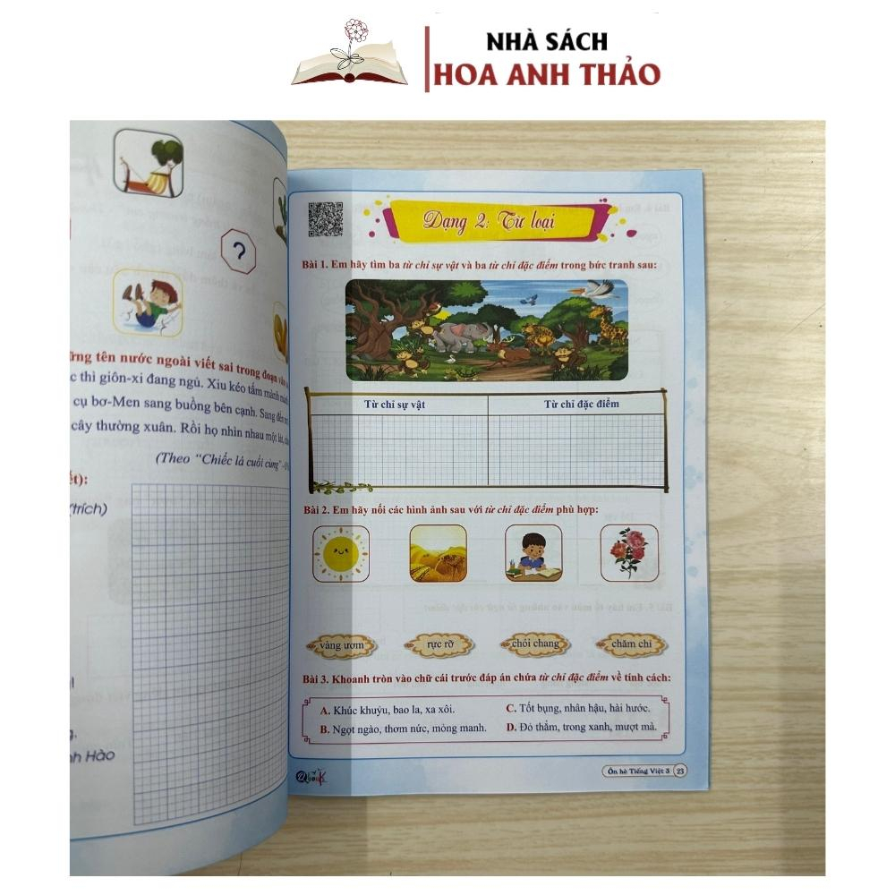 Bài Tập Ôn Hè Toán và Tiếng Việt 3