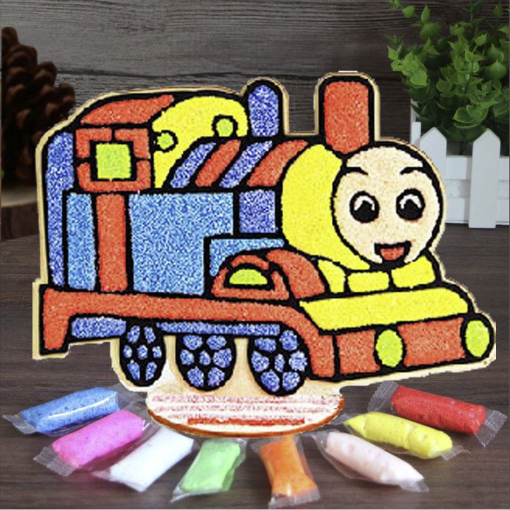 Đồ Chơi Tô Màu Tranh Mút Xốp Gỗ Slime