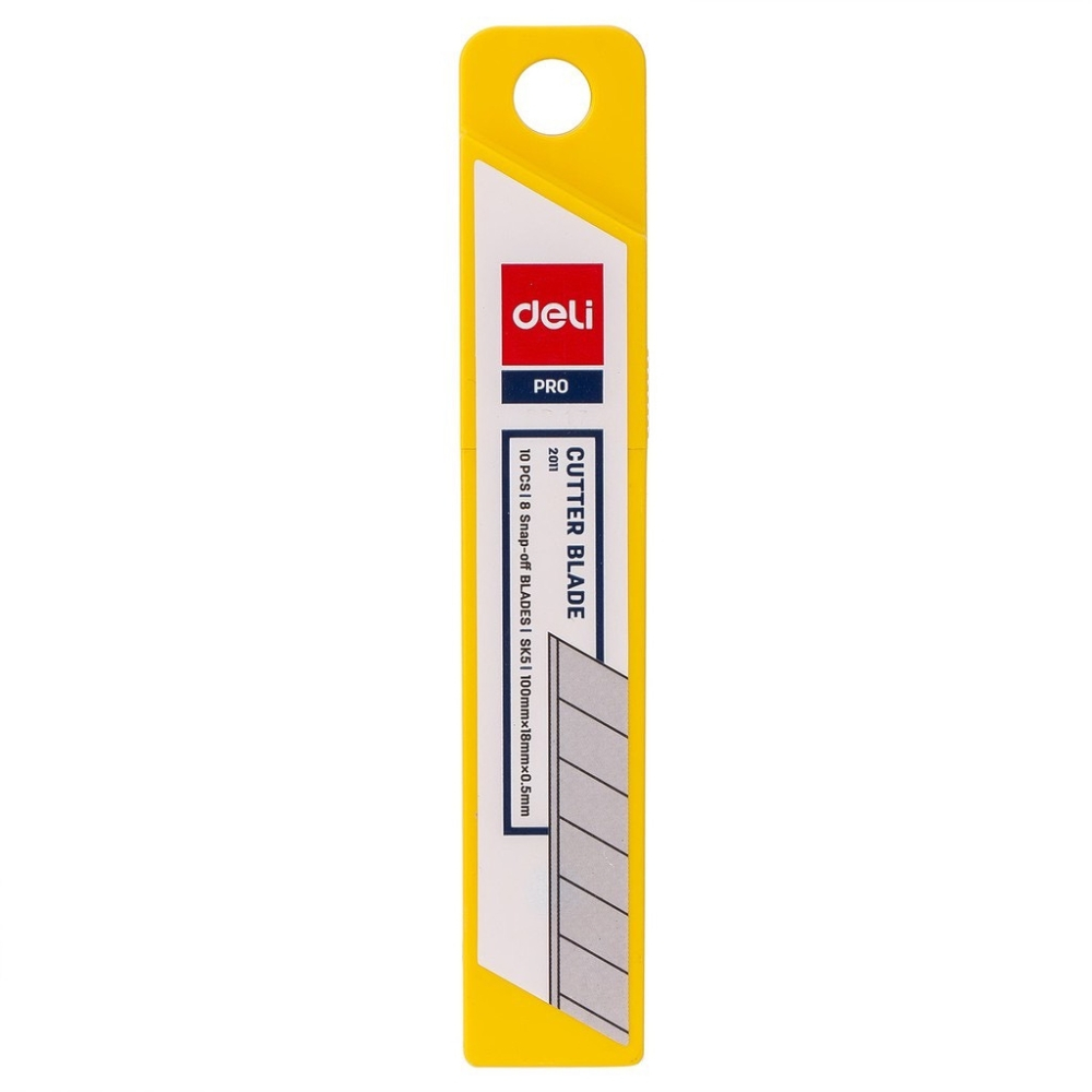 Hộp 10 Lưỡi dao trổ, lưỡi dao rọc giấy Deli 2011 / 2012