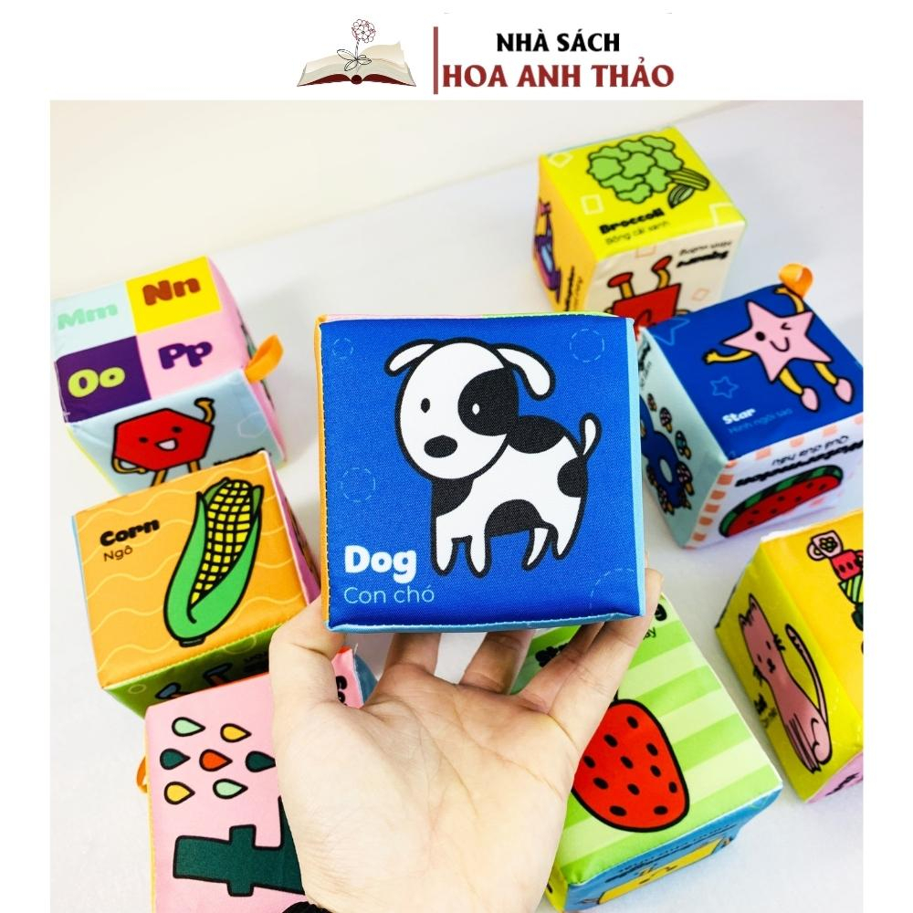 Bộ 8 Đồ Chơi Hình Khối Xúc Xắc Vui Nhộn Lalala Baby, Vừa Chơi Vừa Học Tập