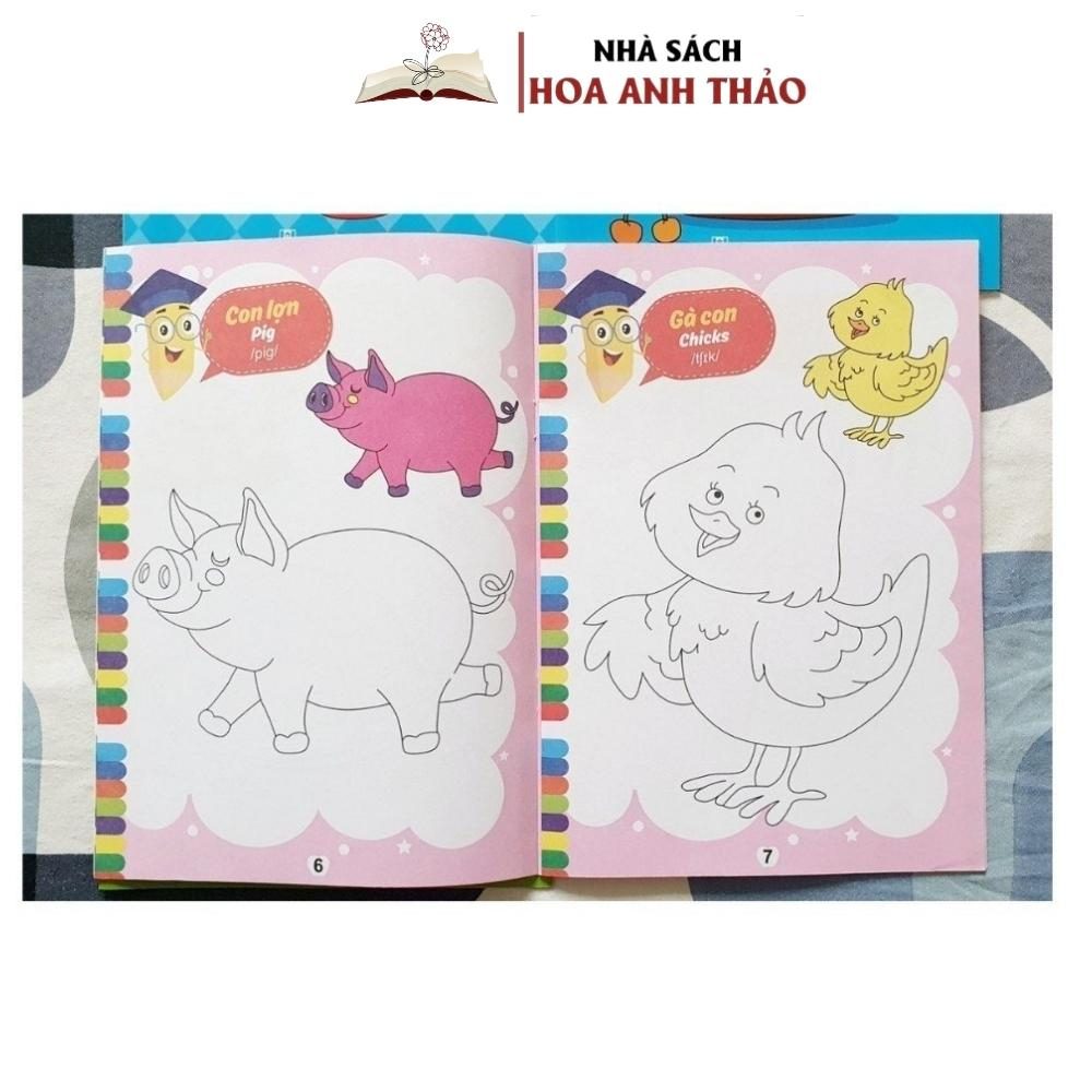 Sách Tô Màu - Bộ 20 Cuốn Tô Màu Cho Bé Nhiều Chủ Đề Cho Bé Thoả Sức Sáng Tạo