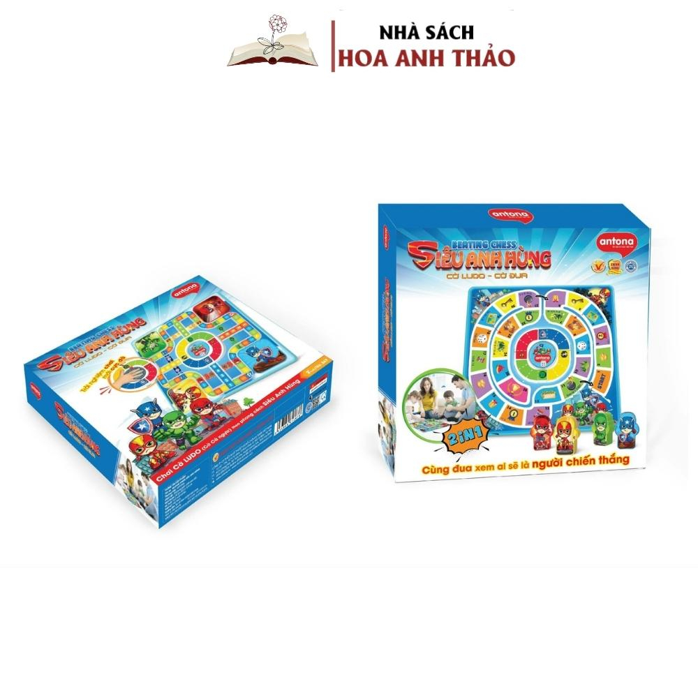 Đồ Chơi Antona 2 In 1 - Cờ LUDO (Cờ Cá Ngựa)