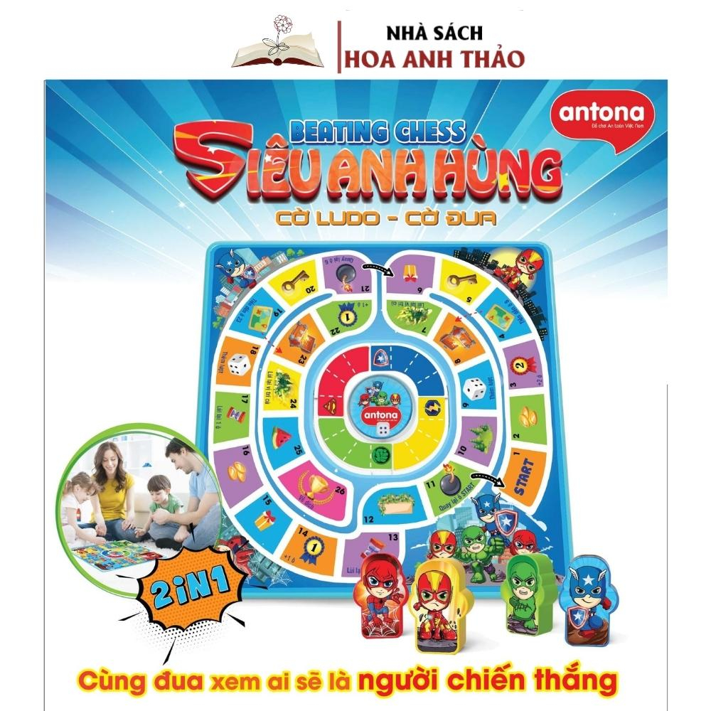 Đồ Chơi Antona 2 In 1 - Cờ LUDO (Cờ Cá Ngựa)