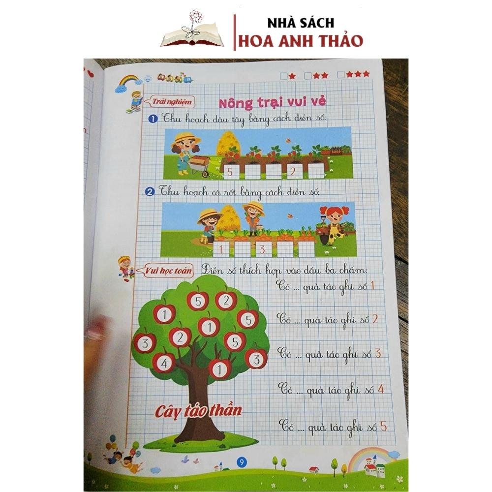 Sách - Bộ Vở Hành Trang Dành Cho Bé Vào Lớp 1 Luyện Đọc Luyện Viết Toán Tư Duy