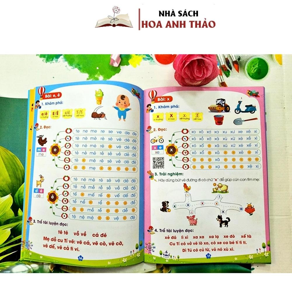 Sách - Bộ Vở Hành Trang Dành Cho Bé Vào Lớp 1 Luyện Đọc Luyện Viết Toán Tư Duy