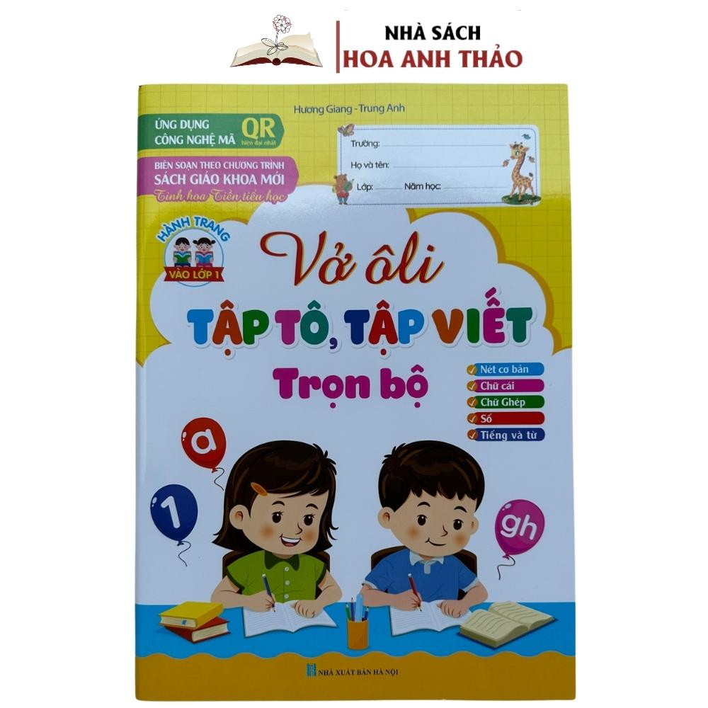 Sách - Bộ Vở Hành Trang Dành Cho Bé Vào Lớp 1 Luyện Đọc Luyện Viết Toán Tư Duy