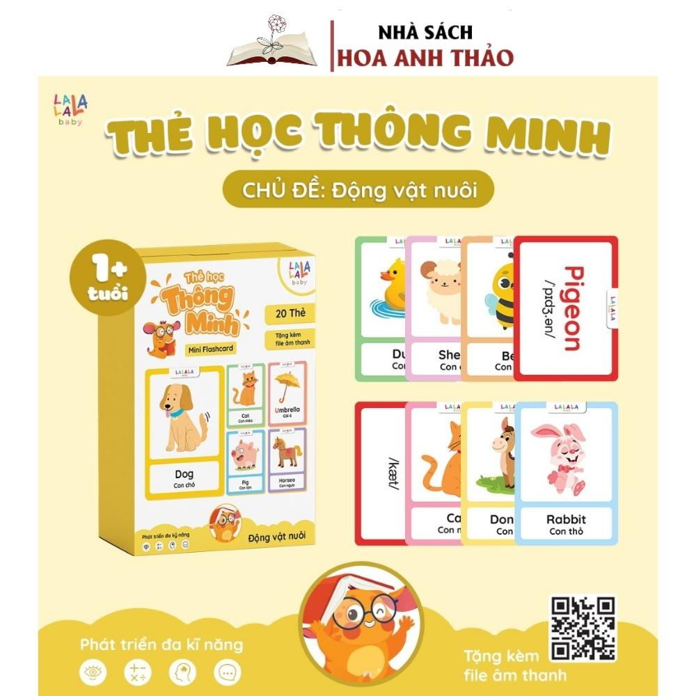 Thẻ học thông minh Mini Flashcard song ngữ Anh