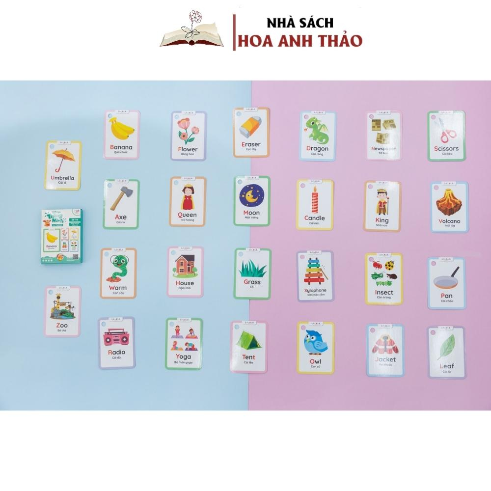 Thẻ học thông minh Mini Flashcard song ngữ Anh
