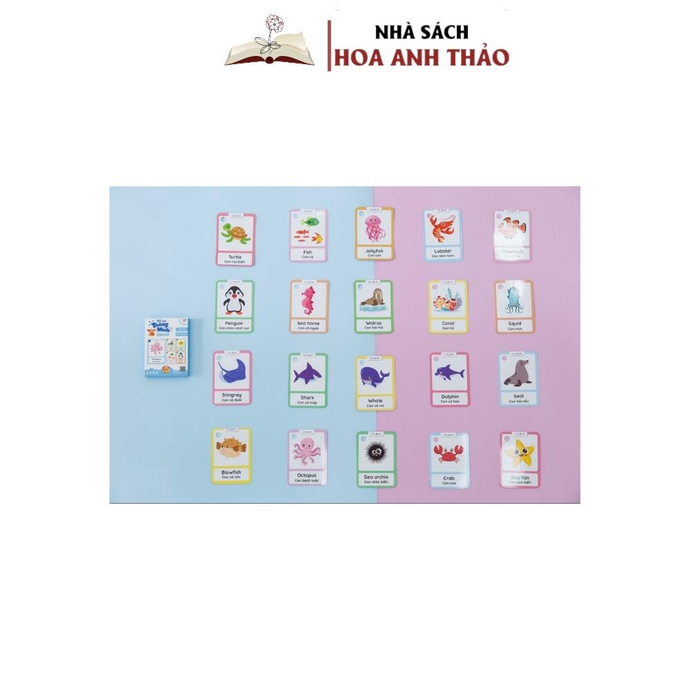 Thẻ học thông minh Mini Flashcard song ngữ Anh