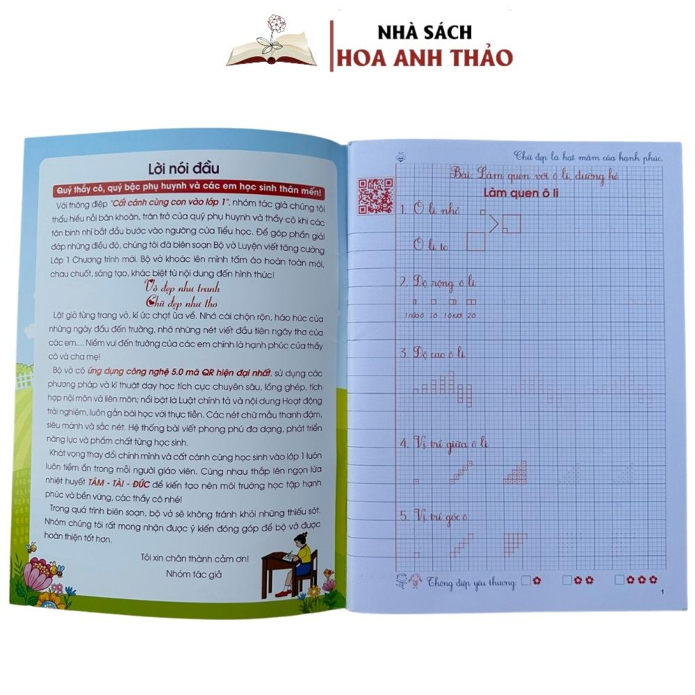 Sách - Vở Ô Li Luyện Viết Tăng Cường - Lớp 1 Cánh Diều - Phiên Bản 5.0 Quét Mã QR Video Hướng Dẫn Cách Viết