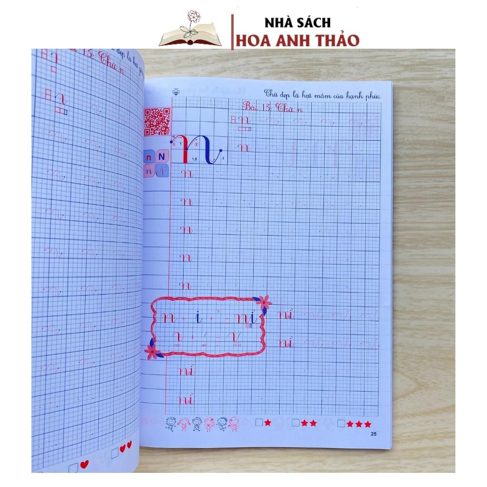 Sách-Luyện viết trọn bộ-thiết kế theo kĩ thuật tách nét gộp chữ chuẩn bị vào lớp 1