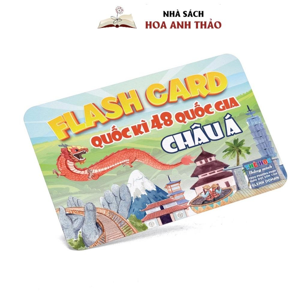 Bộ Thẻ Học Quốc kỳ Các nước Song ngữ (178 nước - 5 Châu lục)
