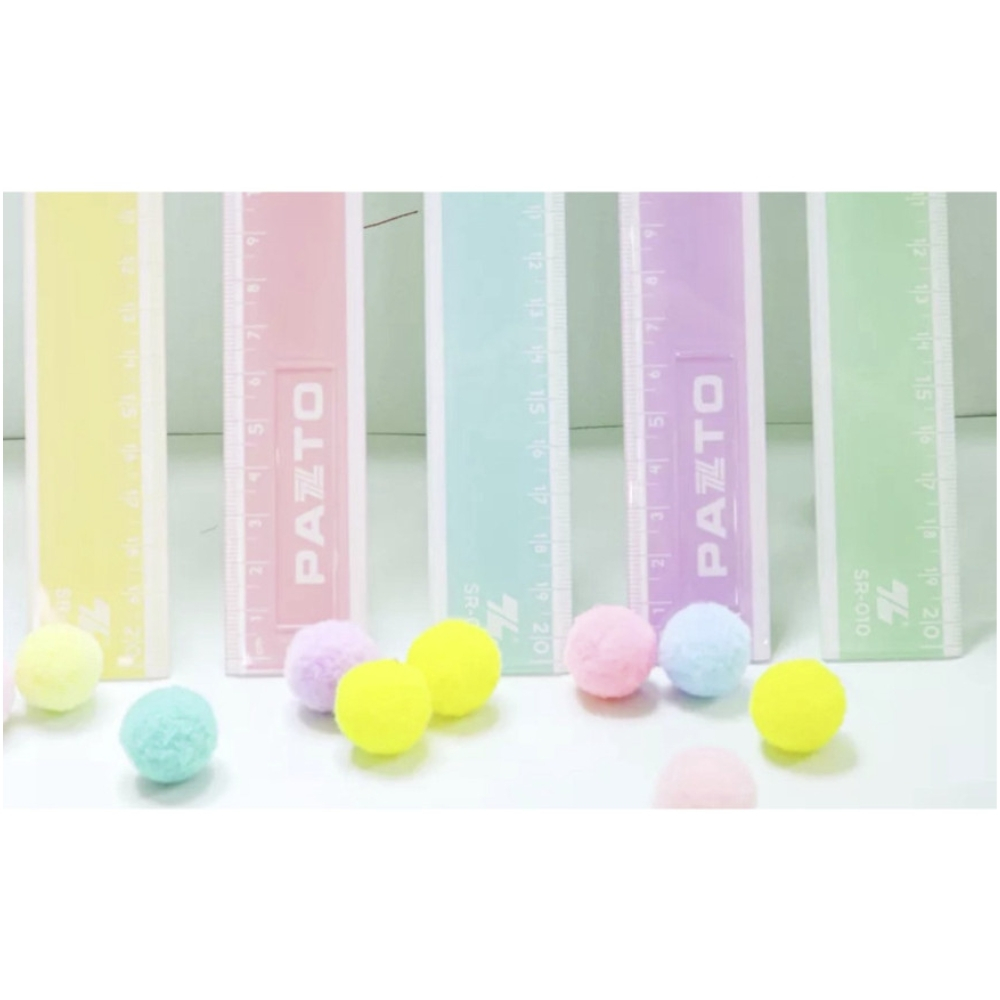 Thước Kẻ THIÊN LONG Màu Pastel 20cm SR - 010