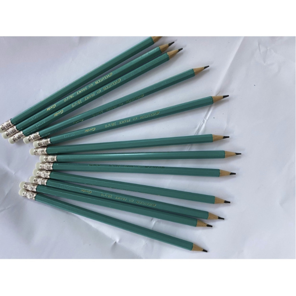 Hộp 12 Bút Chì Pháp 2B Conte Có Tẩy