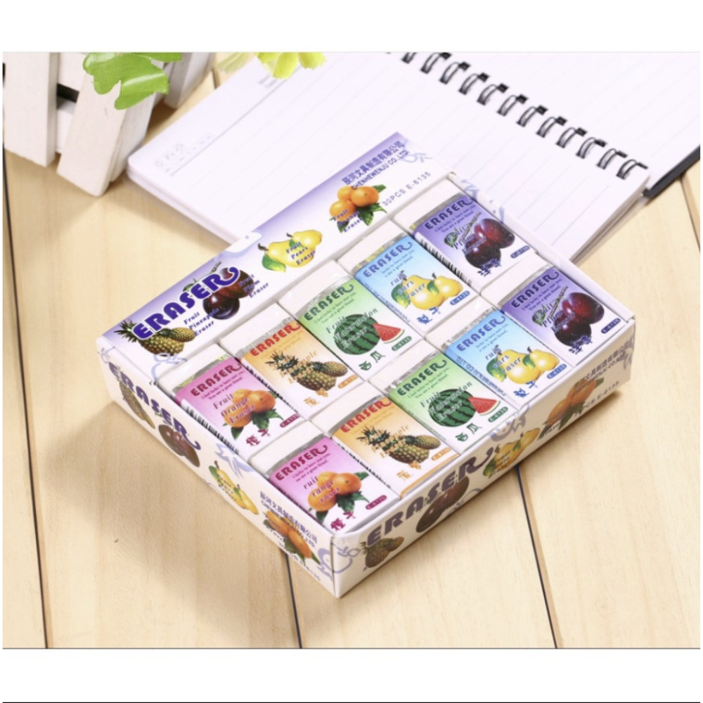 Tẩy Hoa Quả Hình Trái Cây Eraser KB - 6135 ( Vỉ 30 Cái )