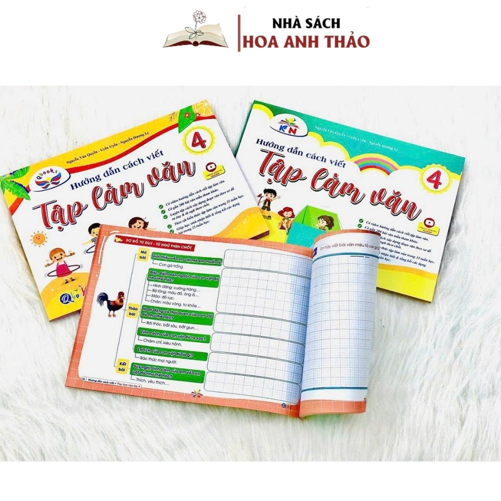Sách  Hướng Dẫn Cách Viết Tập Làm Văn Lớp 4 Biên Soạn Theo Chương Trình SGK Mới