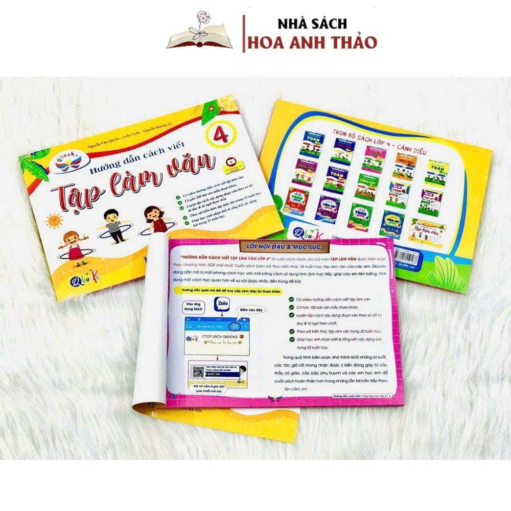 Sách  Hướng Dẫn Cách Viết Tập Làm Văn Lớp 4 Biên Soạn Theo Chương Trình SGK Mới