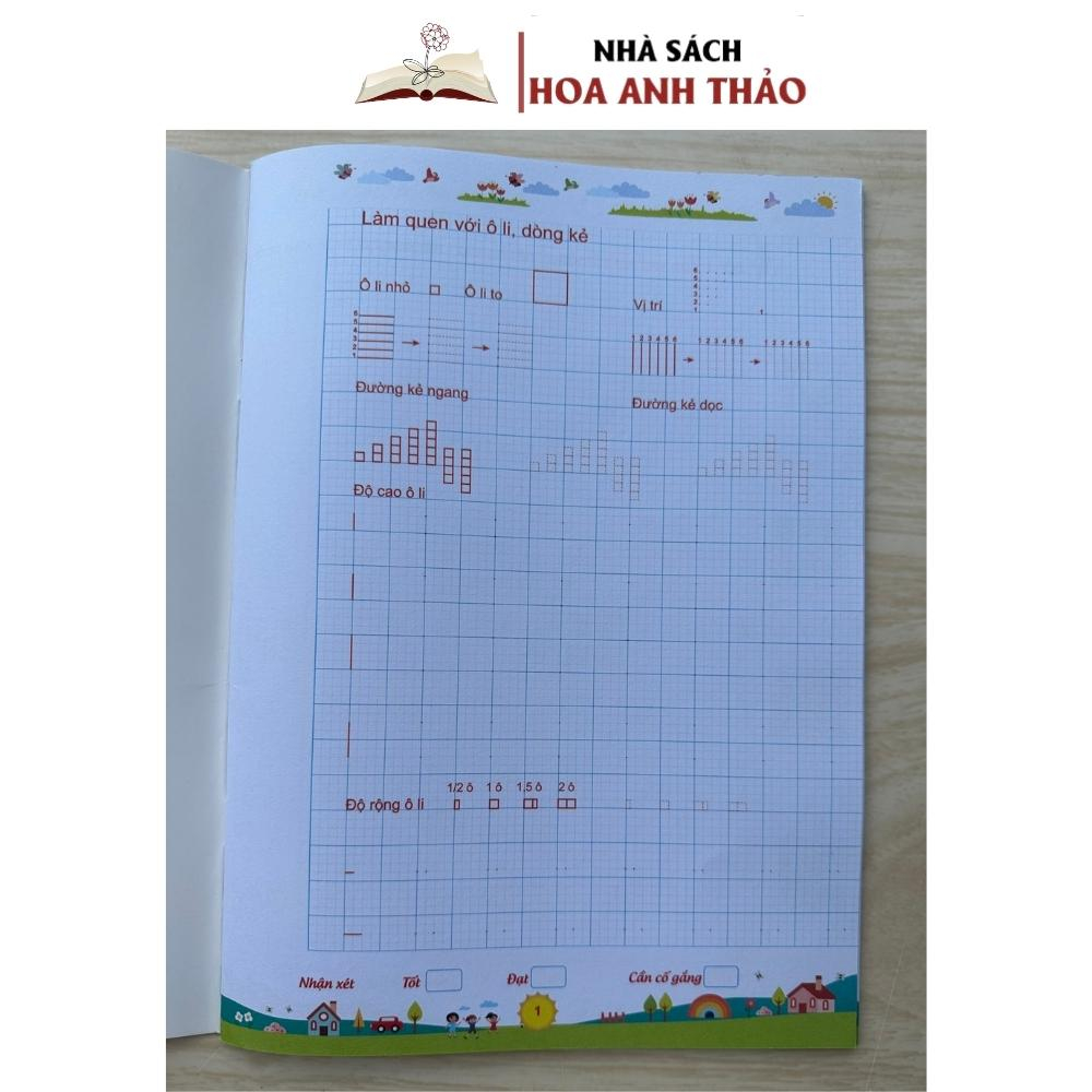 Sách - Bé Tập Viết Chữ Và Số Theo Nhóm Chữ, Nét Cơ Bản Tự Tin Vào Lớp 1