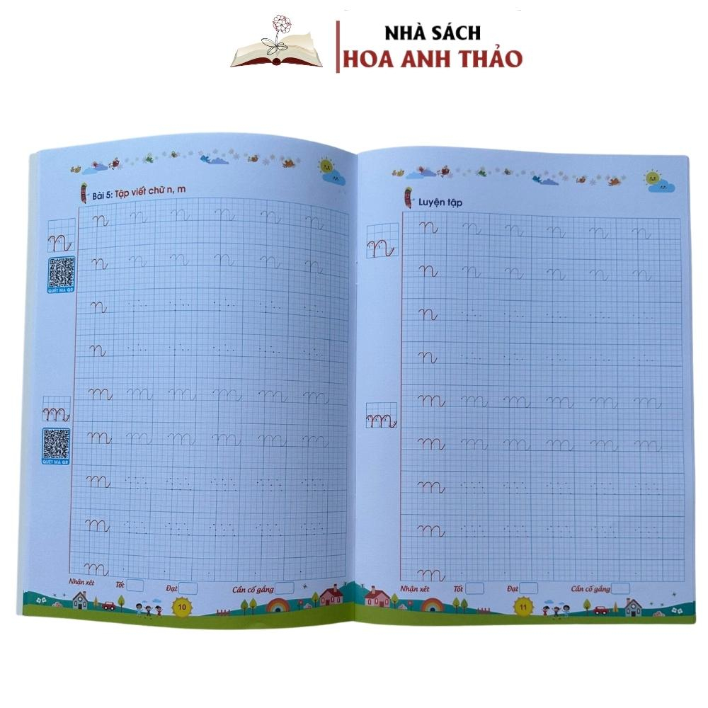 Sách - Bé Tập Viết Chữ Và Số Theo Nhóm Chữ, Nét Cơ Bản Tự Tin Vào Lớp 1