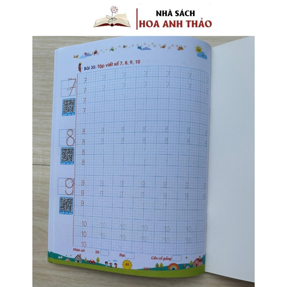 Sách - Bé Tập Viết Chữ Và Số Theo Nhóm Chữ, Nét Cơ Bản Tự Tin Vào Lớp 1