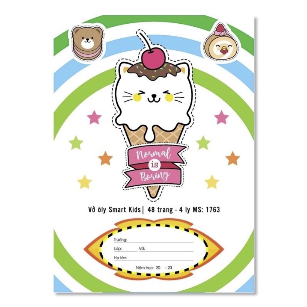Set 10 Vở Ôly Hải Tiến Smart Kids 48 Trang ( MS : 1763 )
