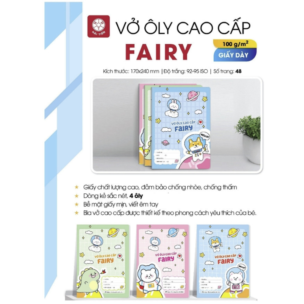 Vở 4 Ôly Cao Cấp Fairy MS : 1862 )