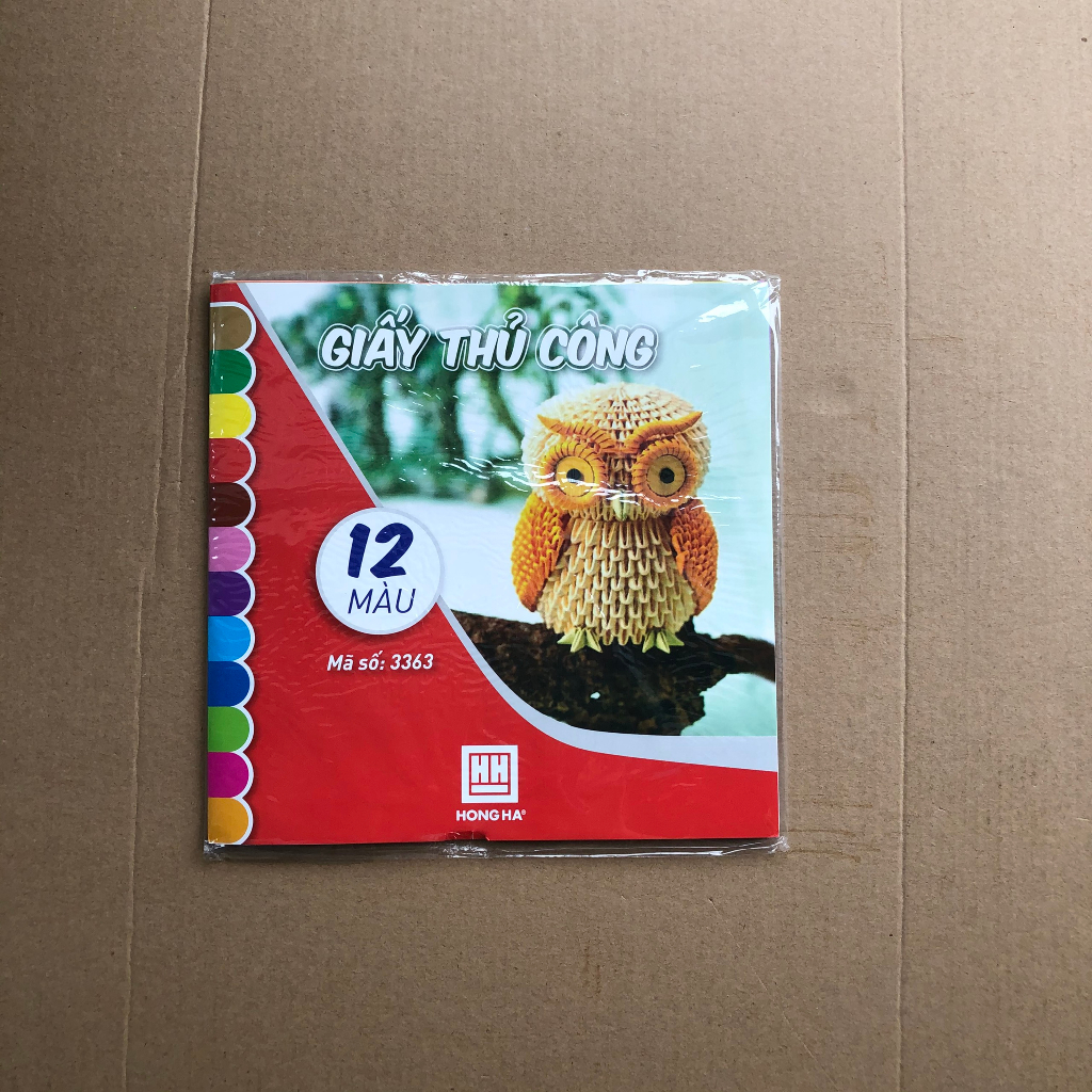 Giấy Thủ Công Hồng Hà Nhiều Màu Có Decal Dính Và Không Dính