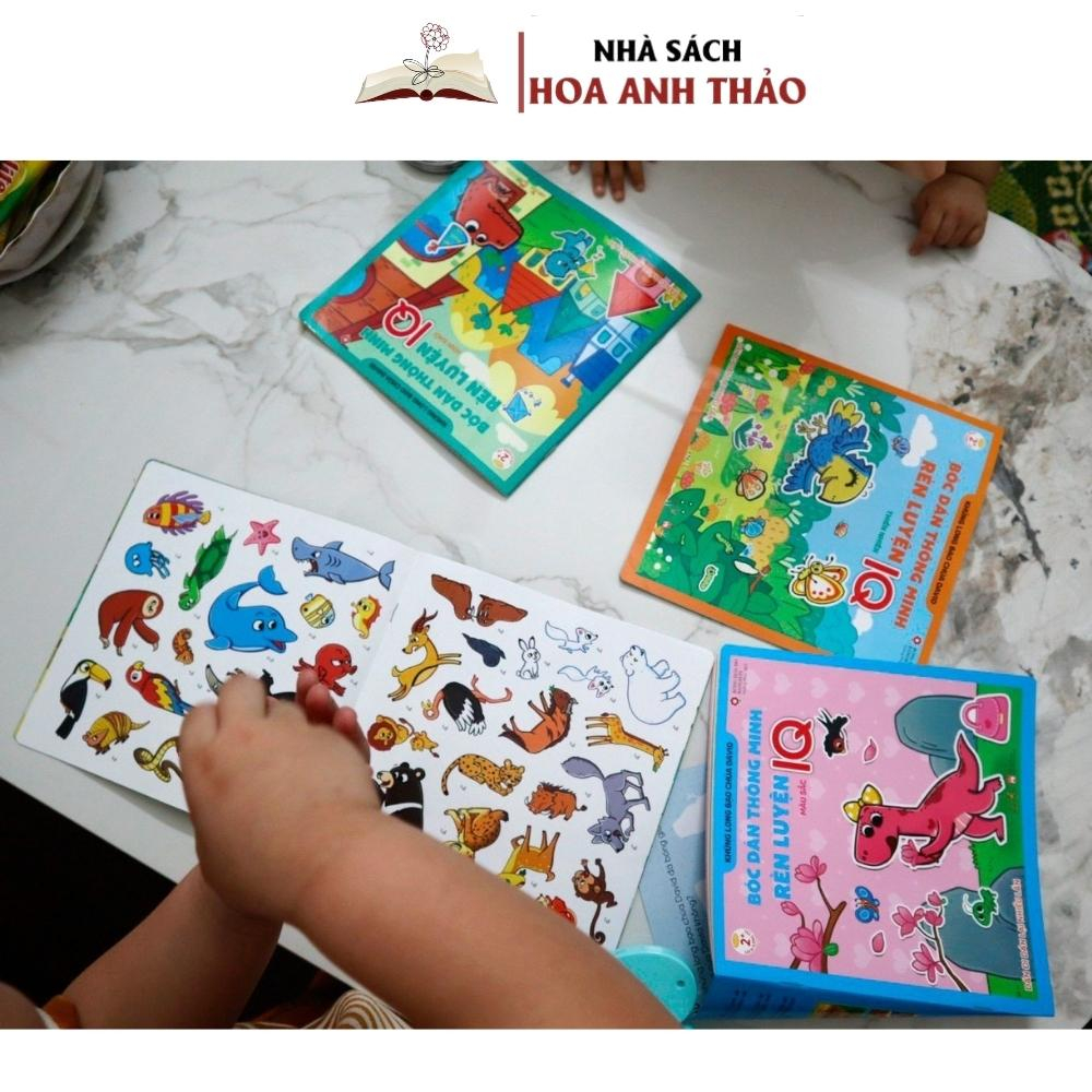 Sách - Bóc Dán Thông Minh Rèn Luyện IQ Khủng Long Bảo Chúa DAVID Dán Đi Dán Lại Nhiều Lần