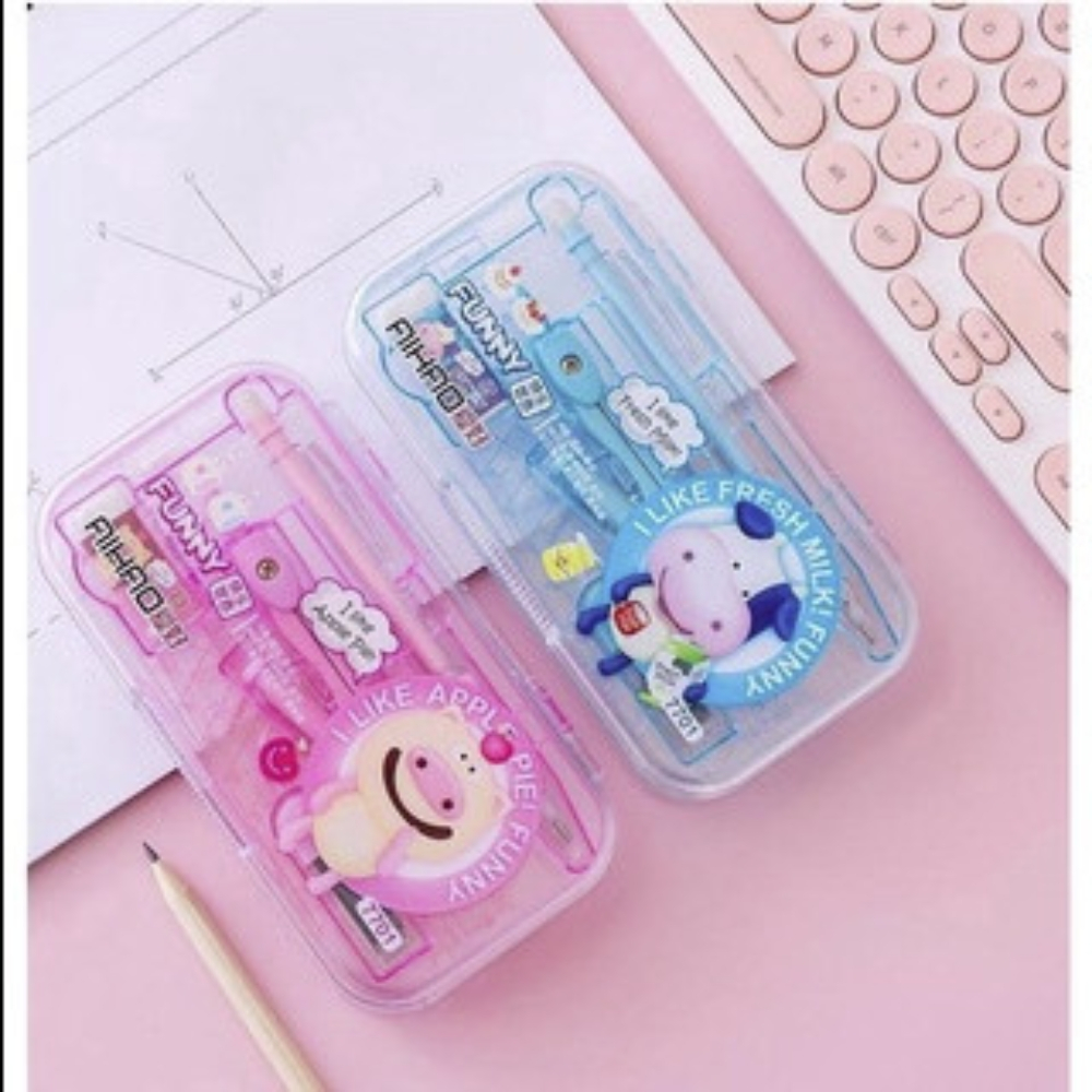 Bộ Thước Kẻ Eke Compa 8 Sản Phẩm Aihao 7701
